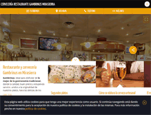 Tablet Screenshot of cerveceria-gambrinus-madrid.com